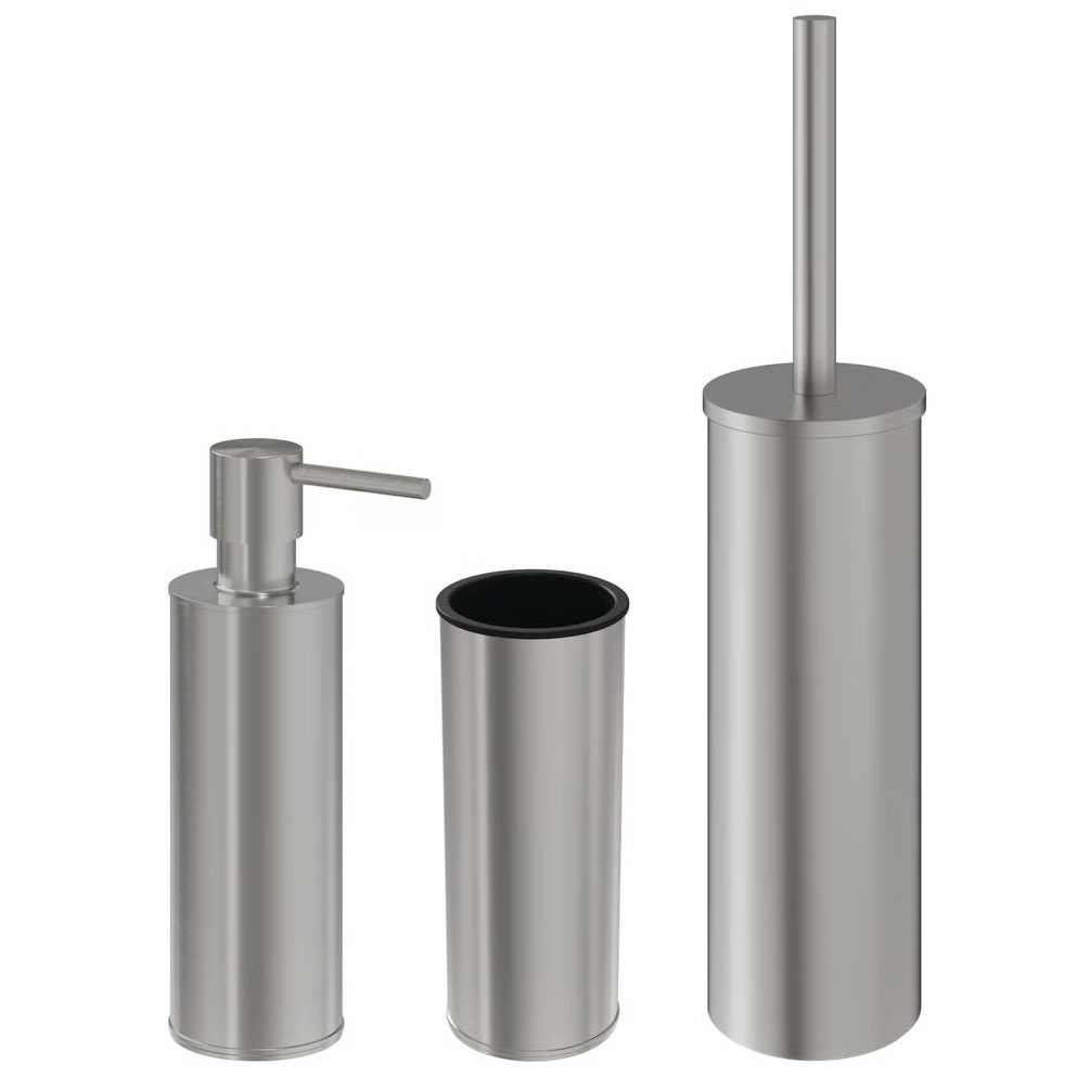 Cutout image of Crosswater MPRO Brushed Nickel Freestanding Accessory Set